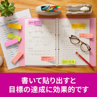 スリーエム(3M) ポストイット ふせん 付箋 強粘着 75mm×25mm マルチカラー6 1ケース（8冊入） 500SS-MC-6N