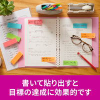 スリーエム(3M) ポストイット ふせん 付箋 強粘着 75mm×25mm マルチカラー1 1ケース（8冊入） 500SS-MC-1N