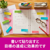 スリーエム(3M) ポストイット ふせん 付箋 強粘着 75mm×25mm マルチカラー8 1ケース（8冊入） 500SS-MC-8N