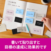 スリーエム(3M) ポストイット ふせん 付箋 強粘着 ノート 75mm×50mm マルチカラー9 1ケース（4冊入） 656SS-MC-9