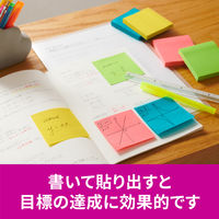 スリーエム(3M) ポストイット ふせん 付箋 強粘着 ノート 75mm×75mm マルチカラー8 1箱（12冊入） 6541SS-MC-8N