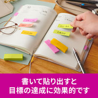 スリーエム(3M) ポストイット ふせん 付箋 強粘着 見出し 50mm×15mm マルチカラー6 1ケース（8冊入） 700SS-MC-6N