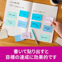 スリーエム(3M) ポストイット ふせん 付箋 強粘着 ノート 75mm×50mm マルチカラー2 1ケース（4冊入） 656SS-MC-2N