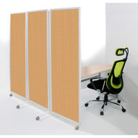 トーカイスクリーン 折りたたみ3連スクリーン 幅2784×奥行476×高さ1803mm ナチュラル SAN-1827 ナチュラル 1台（取寄品）