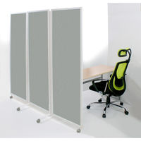 トーカイスクリーン 折りたたみ3連スクリーン 幅2784×奥行476×高さ1803mm グレー SAN-1827 グレー 1台（取寄品）