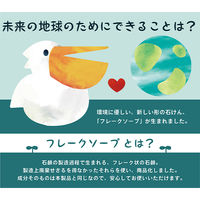 【アウトレット】【Goエシカル】訳あり ペリカン フレークソープ オリーブ 500g 1袋 ペリカン石鹸 環境配慮型石鹸