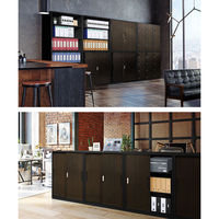 ネットフォース ファシル シューズロッカー 21人用 シリンダー錠 ダークブラウン FH-912-C-AW-DBR 1セット(2台入)（直送品）