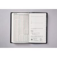高橋書店 【2024年版】ニューダイアリーミニ5 手帳判 見開き1週間 月曜始まり 黒 134 1セット(2冊)（直送品）