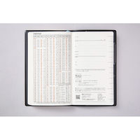 高橋書店 【2024年版】ニューダイアリーミニ3 手帳判 見開き1週間 月曜始まり 黒 132 1セット(2冊)（直送品）