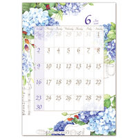 フロンティア 2024年壁掛けカレンダー　モダンフラワー　L CAL-138 2冊（直送品）