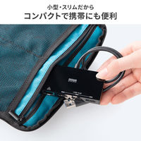 サンワサプライ ダイレクト:USB3.2 Gen1 ハブ付き ギガビットLANアダプタ 400-HUBA3BK 1台（直送品）