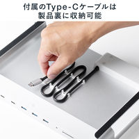 サンワサプライ ダイレクト:Type-C スタンドドッキングステーション 400-HUB089S 1個（直送品）