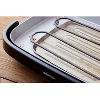 アイリスオーヤマ 網焼き風ホットプレート 2枚プレート IHA-A20-B 1台