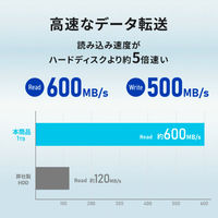 アイ・オー・データ機器 USB3.2 Gen2対応 パソコン/テレビ録画対応 スティックSSD 1TB SSPM-US1K 1個