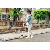 山崎産業 庭箒ニューブルロンL(長柄) 屋内・屋外用ほうき　化繊　箒　 1本