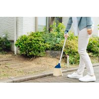 山崎産業 コンドル 庭箒ニューブルロン 短柄   屋内・屋外用ほうき PP毛 化繊箒　1セット（3本）