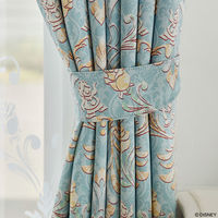 スミノエ プリンセス カーテン ディズニー クラッシックビューティー 1800×1950mm ブルー １セット(2枚入)（直送品）