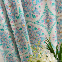 スミノエ プリンセス カーテン ディズニー マジックランプ 1800×1950mm ブルー １セット(2枚入)（直送品）