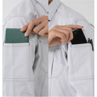 アンドレスケッティ A-4670  立体カット　ブルゾン 6L シルバー コーコス信岡 1着（直送品）