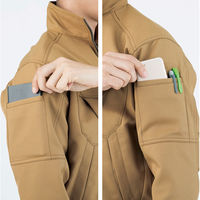 アンドレスケッティ A-8081  裏綿長袖ブルゾン（バイカラータイプ） 3L ネイビー コーコス信岡 1着（直送品）