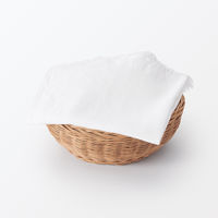 無印良品 インド綿 マルチクロス フリンジ オフ白 約50×50cm 良品計画