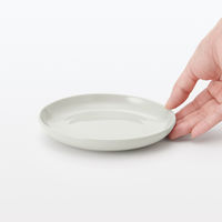 無印良品 日常の器 プレート 小 グレーベージュ 約直径14cm 1セット（2枚） 良品計画