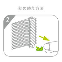 1本ずつ取り出せる ワンプッシュ糸付きようじ 詰替え用 フロス 1個（200本入）医食同源ドットコム