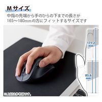 ワイヤレスマウス 静音 無線 2.4GHz 握りの極み 5ボタン Mサイズ ブラック M-XGM30DBSKABK エレコム 1個（直送品）
