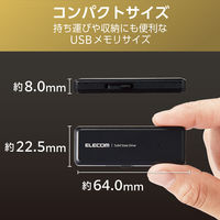 SSD 外付け 1TB スライド式 USB-C USB3.2(Gen2) 黒 ESD-EMH1000GBK エレコム 1個