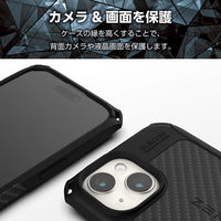iPhone15 ケース 衝撃吸収 ZEROSHOCK MAGKEEP ブラック PMWA23AZEROG2BK エレコム 1個