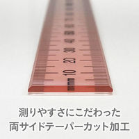 ニュアンスカラー定規 16cm シナモンシュガー NJ-16-03 1セット（5本） 共栄プラスチック（直送品）