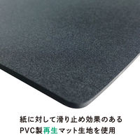 共栄プラスチック ライティングデスクマット KAI 320×590mm ブラック WDM-KAI 1枚