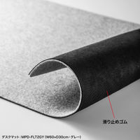 サンワサプライ フェルトデスクマット(W600×D300mm・ブラック) MPD-FLT2BK 1個