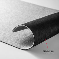 サンワサプライ フェルトデスクマット(W600×D300mm・グレー) MPD-FLT2GY 1個