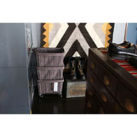 BRID スタッキングバスケット３段　キャスター付き　ホワイト 003373 1個（直送品）