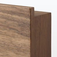 無印良品 壁に付けられる家具長押マグネット付き ウォールナット材突板 30cm 1セット（4個） 良品計画