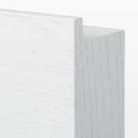 無印良品 壁に付けられる家具長押マグネット付き オーク材突板 ライトグレー 88cm 1セット（4個） 良品計画