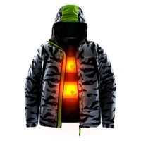 サンエス 雷神ジャケット 11カモフラホワイト 3L BO32100 1着（直送品）