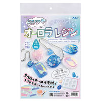 アーテック ＵＶレジンクラフトキット　うるツヤオーロラレジン　シリコン型付き 58228 1セット（直送品）