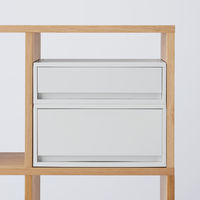 無印良品 ポリプロピレン 小物収納ケース ワイド 中 ホワイトグレー 約幅37×奥行26×高さ12cm 良品計画