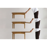 ICHIBA ラシック エクステンションダイニングテーブル ナチュラル RAT-3682NA 1台（直送品）