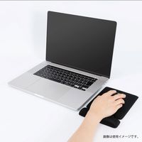 マウスパッド リストレスト付き GELクッション ノンスリップ加工 ペア MUP-939BK 1個 ナカバヤシ