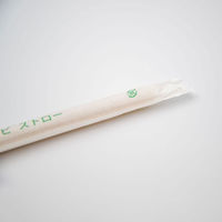 江戸川物産 サトウキビストロー φ12×210mm 紙袋入　2000枚(50枚×40) 00669654（直送品）