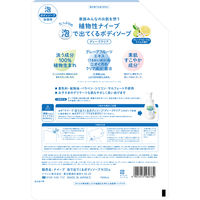 ナイーブ 泡で出てくるボディソープ ディープクリア グレープフルーツ＆ライムの香り 詰め替え 特大 1500ml【泡タイプ】