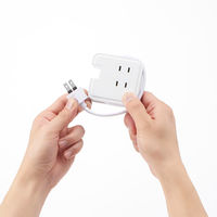 ヤザワコーポレーション 巻取りモバイルタップ3個口0.6m白 H2M3006WH 1個