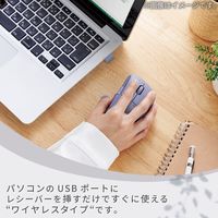 無線 2.4GHz マウス 静音 ワイヤレスマウス 5ボタン チルトホイール付 ネイビー M-SH30DBSKNV エレコム 1個