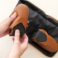 パラデック レ プリエノイエ 携帯スリッポンMキャメルブラウン PLN-2BR 1足