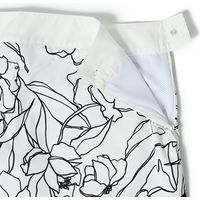 クアルトユナイテッド モノトーン花柄スカート　WHT　M A0186-B 1点（直送品）