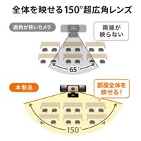 サンワサプライ 耐高温広角WEBカメラ CMS-V70BK 1個