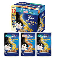 （お得なセット）フィリックス 我慢できない隠し味 ゼリー お肉バラエティ 36袋 ＋ お魚バラエティ 12袋 ネスレ日本